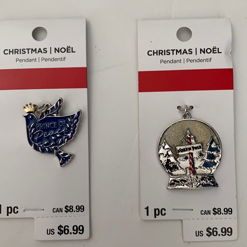 Christmas pendants brand new with tags